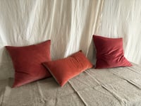 Image 3 of 493 - STRAWBERY FAYRE - hand dyed velvet with linen back