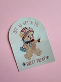 Off To Get a Lil Sweet Treat Metallic Vinyl Sticker