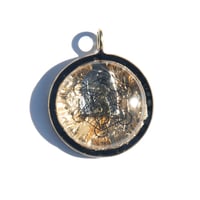 43mm:  Brazilian Quartz/Moldavite/BlackTourmaline/24KGd/Metatron's Cube/Gd - 5