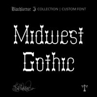 Image 1 of Midwest Gothic (1 style) - Custom Font