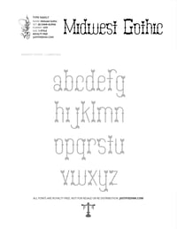 Image 5 of Midwest Gothic (1 style) - Custom Font