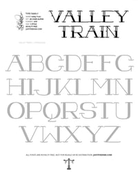 Image 5 of Valley Train (1 style) - Custom Font