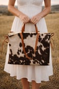 Image of Cow Print Sunday Bag