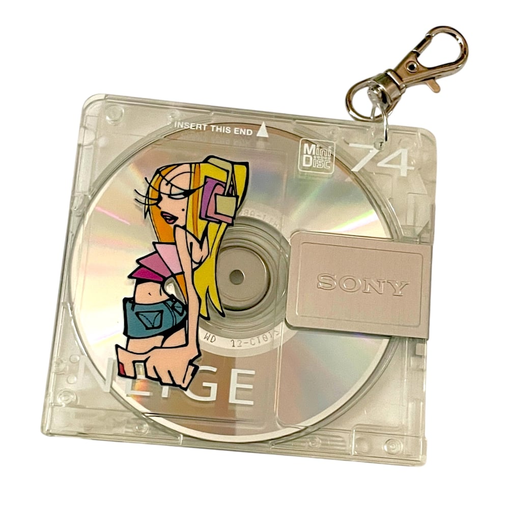 real minidisc keychain