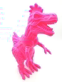 Image 1 of Toy Art Gallery Ron English Sofubi Soft Vinyl Figure Poultry Rex Hot Pink