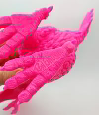 Image 4 of Toy Art Gallery Ron English Sofubi Soft Vinyl Figure Poultry Rex Hot Pink