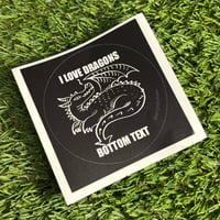 Image 1 of DRAGON MEME STICKER