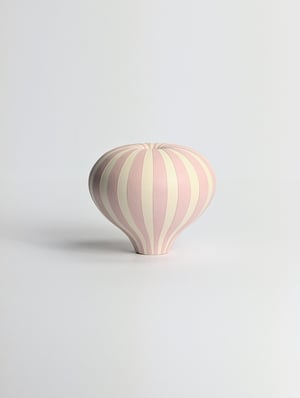 Image of Midi Pink & White Humbug Vessel 