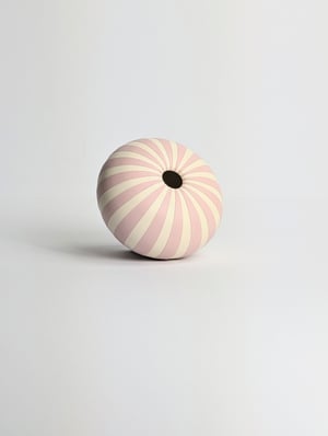Image of Midi Pink & White Humbug Vessel 