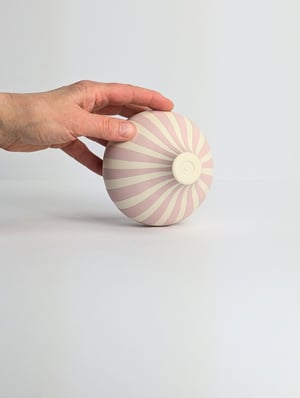 Image of Midi Pink & White Humbug Vessel 