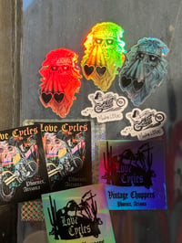 Image 6 of Mucho Love, Double Barrels, the Phoenix of AZ & the Love Tarantula (4) Sticker Pack 