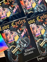 Image 3 of Mucho Love, Double Barrels, the Phoenix of AZ & the Love Tarantula (4) Sticker Pack 