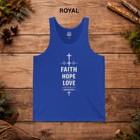 Image 8 of Faith Hope Love Tank Top — Christian Cross Inspirational Sleeveless Shirt