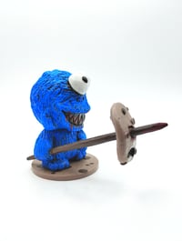 Image 2 of Crazed Cookie Monster figure