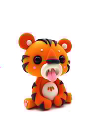 Image 1 of Hand Made Clay Tiger Artist Unknown 