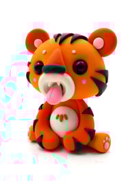 Image 2 of Hand Made Clay Tiger Artist Unknown 