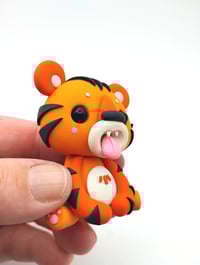 Image 4 of Hand Made Clay Tiger Artist Unknown 