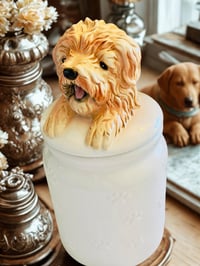 Image 3 of Handmade & Hand painted Cookie Jar – 94 oz