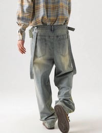 Image 4 of Vintage Fade Suspender Denim