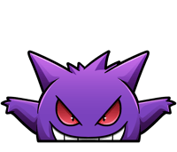 Gengar peeker Sticker