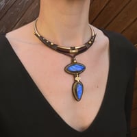 Image 4 of 2 Layer Labradorite Torque Necklace 