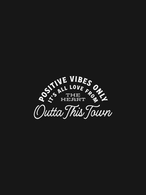 Image of Positive Vibes Only Long Sleeve T-shirt | Black 🌅