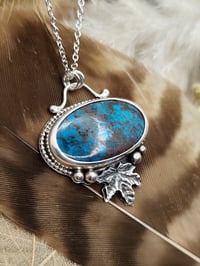 Image 1 of Chrysocolla & Leaf