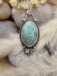 Image 2 of Chilean Turquoise & Leaf