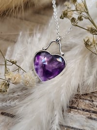 Image 2 of Trapiche Amethyst Heart