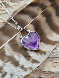 Image 4 of Trapiche Amethyst Heart