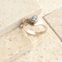 Image 5 of Blue Aquamarine Sterling Silver Ring