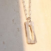 Image 1 of Sterling Silver Rectangle Pendant