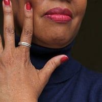 Image 3 of Minimalist Sterling Silver Stacking Rings