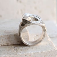 Image 3 of Sterling Silver Tourmaline Chunky Ring