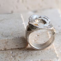 Image 5 of Sterling Silver Tourmaline Chunky Ring