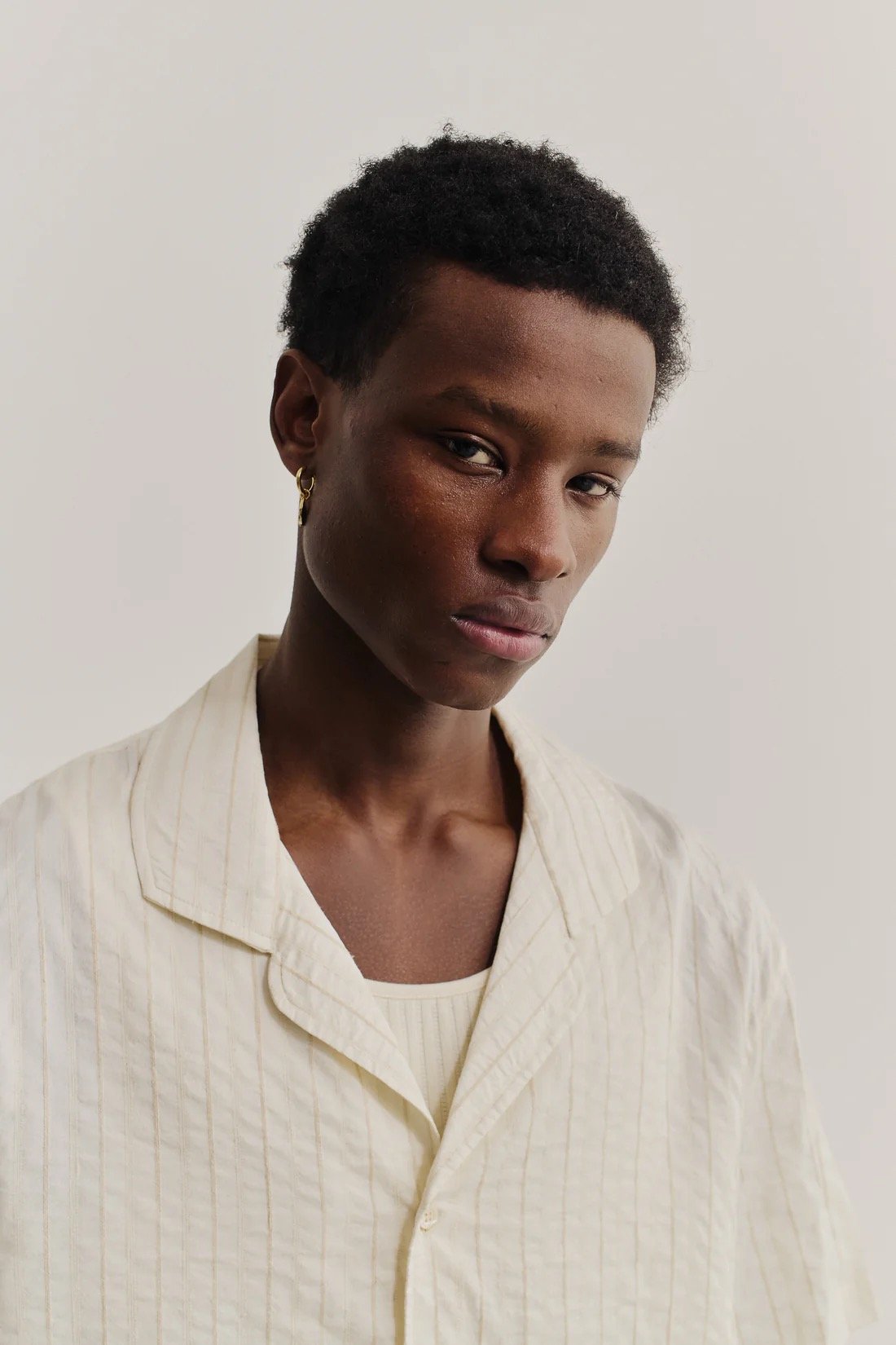 Image of A KIND OF GUISE SAMATA STRUCTURED NATURAL STRIPES