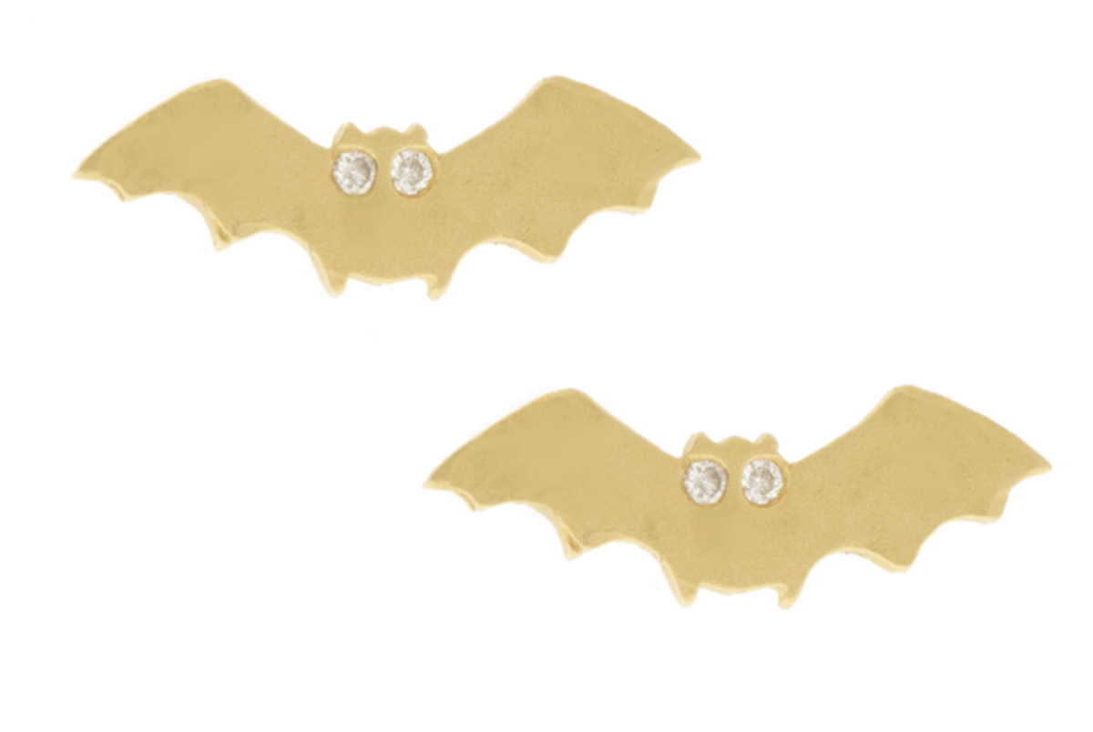 14 kt and Dia Dog Post Earrings - Image 3 of 4