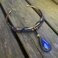 Image 1 of Labradorite 2 Way Torque Choker Necklace