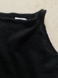 Image 3 of Sia Alpaca Mohair Tank — Black
