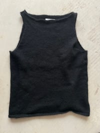 Image 5 of Sia Alpaca Mohair Tank — Black