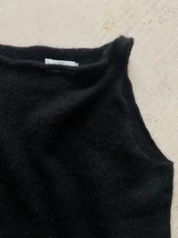 Image 4 of Sia Alpaca Mohair Tank — Black