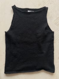 Image 7 of Sia Alpaca Mohair Tank — Black