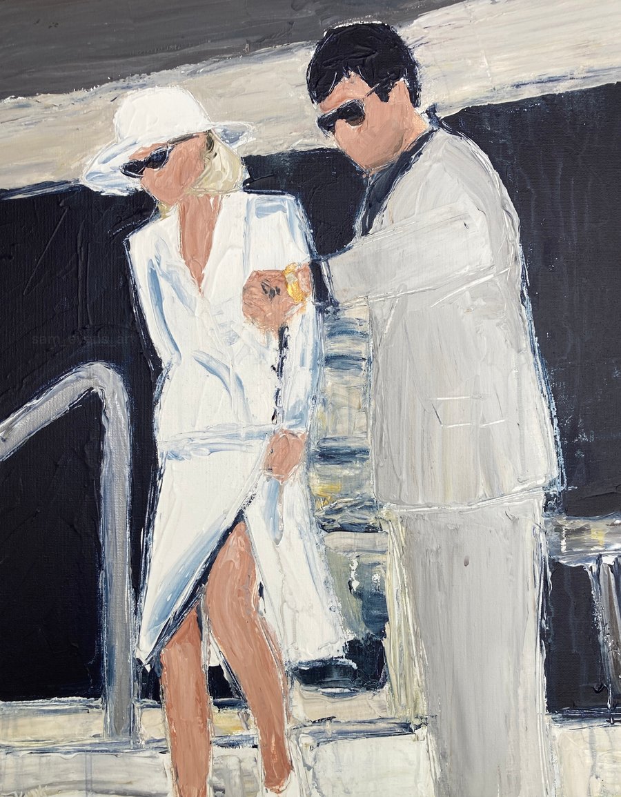 Image of Elvira and Tony (original on canvas)