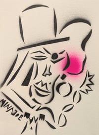 Stencil Black-Pink A4