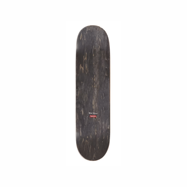 Supreme Distorted Logo Skateboard Deck Yellow