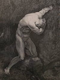 Image 5 of "1800's Dante Inferno Gustave Dore" page with preserved spider web - 1