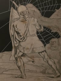 Image 4 of STATEMENT "1800's Pilgrims Progress- Mouth of Hell" with preserved web