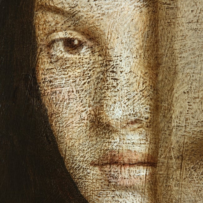 Woman with a bird XIV