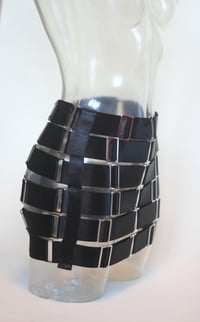 Image 6 of Sample Elastic Bandage skirt in black satin (Size S - M)