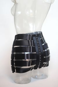 Image 7 of Sample Elastic Bandage skirt in black satin (Size S - M)